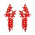 occidental style exaggerating luxurious diamond tassel ear stud palace earring noble Korea earrings leaves