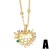 occidental style Autumn and Winter fashion personality brief love flowers necklace temperament all-Purpose sweater c