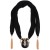 chain tassel pendant  Chiffon mixed color  lady shawl necklace