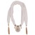 chain tassel pendant  Chiffon mixed color  lady shawl necklace