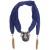 chain tassel pendant  Chiffon mixed color  lady shawl necklace