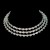 occidental style fashion crystal necklace earrings bangle three Rhinestone Alloy claw chain diamond Collar 