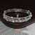 opening bangle textured woman bracelet row Rhinestone surround bangle