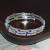 opening bangle textured woman bracelet row Rhinestone surround bangle