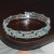 opening bangle textured woman bracelet row Rhinestone surround bangle