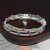 opening bangle textured woman bracelet row Rhinestone surround bangle