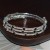 opening bangle textured woman bracelet row Rhinestone surround bangle