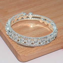 occidental style bride all-Purpose Rhinestone fully-jewelled twining opening b..