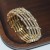  occidental style fashion gold silver color row Rhinestone opening bangle more row twining claw diam