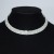 Rhinestone row bride Collar necklace woman  diamond personality stage Collar circle