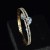  fashion Rhinestone row fully-jewelled zircon mosaic claw chain woman opening personality bangle