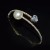  fashion Rhinestone row fully-jewelled zircon mosaic claw chain woman opening personality bangle