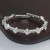  fashion Rhinestone row fully-jewelled zircon mosaic claw chain woman opening personality bangle