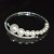  fashion Rhinestone row fully-jewelled zircon mosaic claw chain woman opening personality bangle