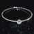 fashion Rhinestone row fully-jewelled zircon mosaic claw chain woman opening personality bangle