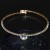  fashion Rhinestone row fully-jewelled zircon mosaic claw chain woman opening personality bangle