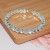  fashion Rhinestone row fully-jewelled zircon mosaic claw chain woman opening personality bangle