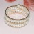  occidental style row wedding Rhinestonemm Pearl multilayer bangle twining Pearl Rhinestone bracelet