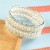  occidental style row wedding Rhinestonemm Pearl multilayer bangle twining Pearl Rhinestone bracelet