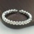  row fully-jewelled opening circle  opening gilded silver  Rhinestone bangle  watch