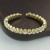  row fully-jewelled opening circle  opening gilded silver  Rhinestone bangle  watch
