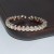  row fully-jewelled opening circle  opening gilded silver  Rhinestone bangle  watch