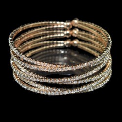 occidental style crystal bangle Rhinestone opening bangle woman brief bracelet