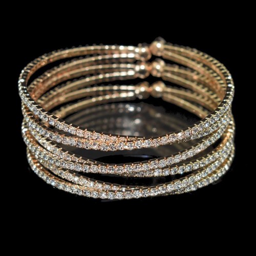 occidental style crystal bangle Rhinestone opening bangle woman brief bracelet