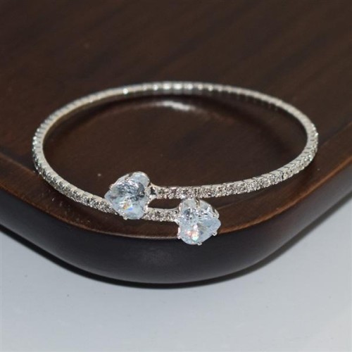 occidental style fashion fashion Alloy row Rhinestone Pearl bracelet woman opening bangle