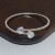 occidental style fashion fashion Alloy row Rhinestone Pearl bracelet woman opening bangle