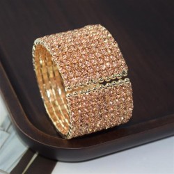 occidental style fashion exaggerating personality fully-jewelled bangle Rhines..