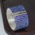 occidental style fashion exaggerating personality fully-jewelled bangle Rhinestone woman