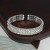 ins woman brief row Rhinestone opening bangle  occidental style fashion all-Purpose gold silver color