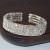 ins woman brief row Rhinestone opening bangle  occidental style fashion all-Purpose gold silver color