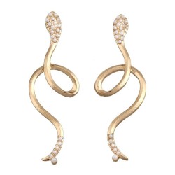 occidental style fashion brief creative personality animal snake Alloy embed P..