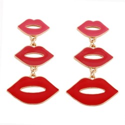 occidental style brief personality long style fashion Alloy enamel earrings al..