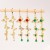 women bronze embed zircon long style butterfly earring high color retention bronze gold plated personality tem