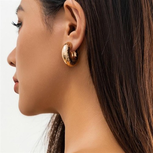 occidental style Metal pattern geometry cirque circleearrings fashion