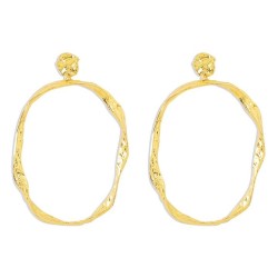 E occidental style Oval earrings  brief exaggerating wind geometry circle