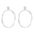 E occidental style Oval earrings  brief exaggerating wind geometry circle