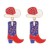 E Cowboy wind Alloy enamel style earrings  occidental style personality embed earring