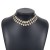 occidental style fully-jewelled temperament rhombus necklace  multilayer women chainnecklace