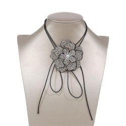 occidental style retro fully-jewelledchocker flower necklace  samll belt samll..