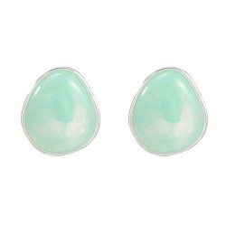 bronze earrings occidental style retro Earring woman Irregular Round ear stud ..
