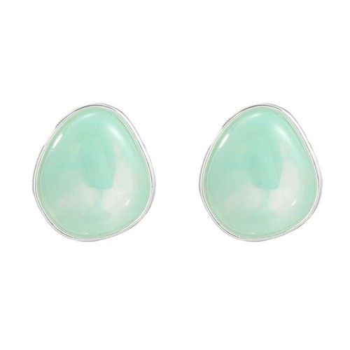 bronze earrings occidental style retro Earring woman Irregular Round ear stud silverearrings