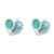 bronze earrings heart-shaped Earring woman fashion Korean style Peach heart ear stud silverearrings