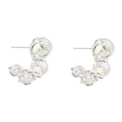 bronze earrings occidental style Earring woman multilayer Round geometry ear s..