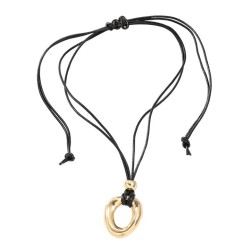autumn Alloy necklace occidental style exaggerating woman Metal pendant ropene..