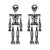 autumn skull earrings occidental style exaggerating Earring woman Alloy diamond fully-jewelled style