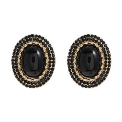  occidental style earrings Round ear stud woman fashion brief geometry Earring..
